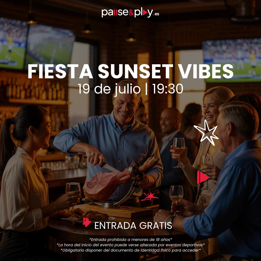 Fiesta Sunset Vibes con degustación de jamón y tormenta de premios